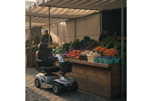 DEMO: Market Treasures: Early Morning at the Farmer's Market with Your Mobility Scooter